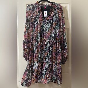 Vince Camuto Black/Multi Dress XXL